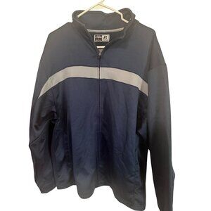 Russell Premier Dry Power blue and gray zip jacket size L